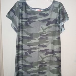 S Mazik Camo Tunic Dress